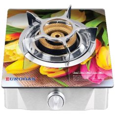 Eurogas Sunflower Advance Single Burner Gas Stove – stainless steel body with auto ignition and brass burner for modern kitchens in Bangladesh